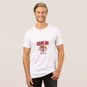 En Tri-matière Jeu De Basket Sur T-shirt (Recto plein)