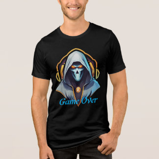 En Tri-matière "Jeu sur le crâne T-shirt design"