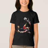 En Tri-matière Kids Soccer Bicycle Kick T-Shirt – Cool Streets (Recto)
