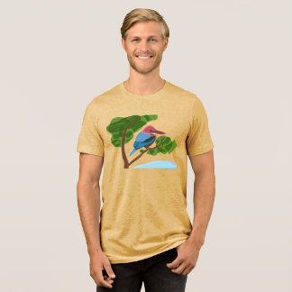 En Tri-matière Kingfisher block T-Shirt Tri-Blend Shirt