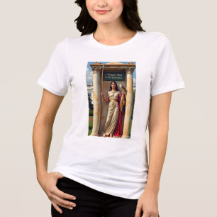 En Tri-matière La place d'une femme est dans le T-Shirt de Résist