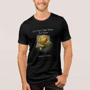 En Tri-matière Laissez Votre Lumière Briller Pour Jésus T-Shirt p