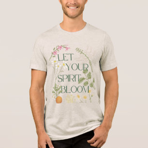 En Tri-matière Laissez Votre T-shirt Fleur D'Esprit