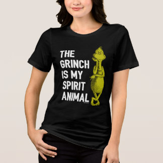 En Tri-matière Le Grinch est mon animal spirituel T-Shirt Citatio