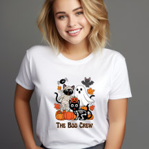 Le T-shirt Halloween de The Boo Crew – Drôle Noir,