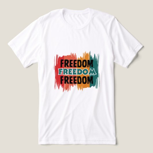 En Tri-matière Liberté - T-shirt graphique inspirant (Design Recto)