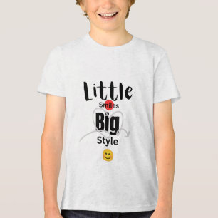 En Tri-matière Little Smile Big Style Kids Tee # kids t-shirt