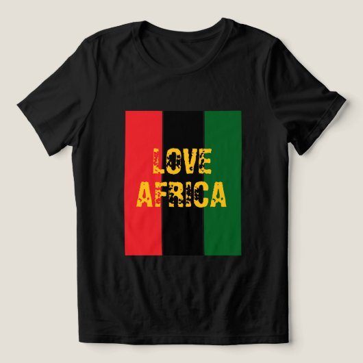 En Tri-matière Love Africa T-Shirt (Design Recto)