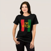 En Tri-matière Love Africa T-Shirt (Recto plein)