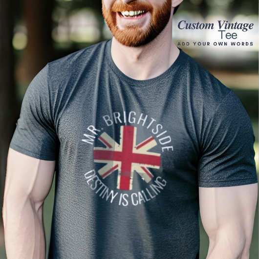 En Tri-matière M. Brightside Custom British Flag T-Shirt