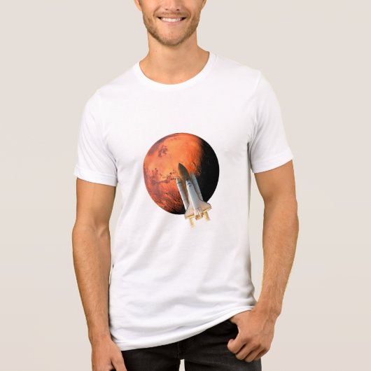 En Tri-matière Mars Mission Rocket T-Shirt - Exploration spatiale (Recto)