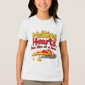 En Tri-matière Melting Hearts, One Slice at a Time T-shirt (Recto)