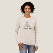 En Tri-matière Merry & Bright Christmas Tree t-shirt (Recto complet)