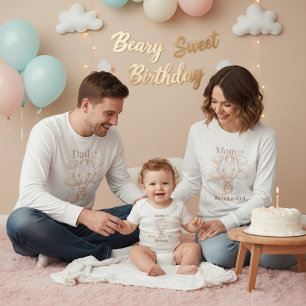 En Tri-matière Mignon T-Shirt pour la Maman de la Fille d'Anniver