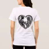 En Tri-matière Minimal Love Design T-Shirt (Verso)