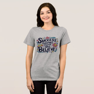 En Tri-matière mode design marche et bonté T-shirt