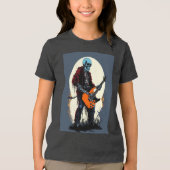 En Tri-matière Modèle T-shirt Rock & Roll Skull (Recto)