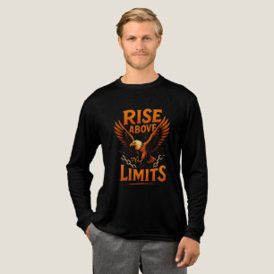 En Tri-matière Monter au-dessus des limites - T-shirt d'aigle mot