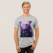 En Tri-matière Mystical Samurai Warrior T-Shirt — Purple Arcane F (Recto plein)