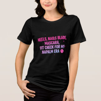 En Tri-matière Napalm Era Fit Check - T-shirt esthétique Glam Gr