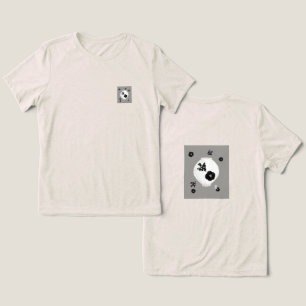 En Tri-matière objet_22_camellia, t-shirt oiseau et poterie