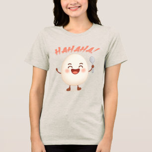 En Tri-matière Œuf Mignon Drôle Dessin Animé Bella+Canvas T-Shirt