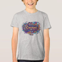 Oh, Snap ! – T-Shirt à typographie rétro amusante