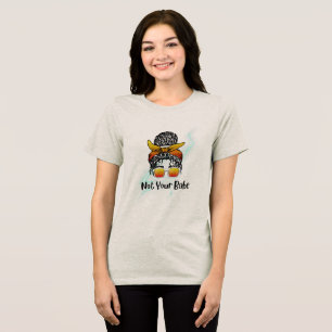 En Tri-matière Pas votre bébé Western Cowgirl Graphic T-shirt   S