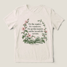Pour les lecteurs — T-Shirt Fleurs Livre & Mallow