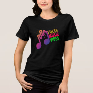 En Tri-matière Pulse Music Vibes T-Shirt - Graphique de musique t