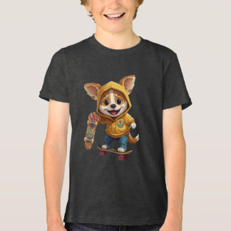 En Tri-matière Puppy Love – Cute Smiling Puppy Aesthetic T-Shirt 