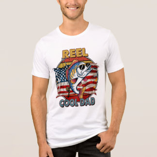 En Tri-matière Reel Cool Papa - American Flag Edition T-Shirt