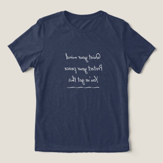 En Tri-matière Réflexions plus taille T-shirt (Design Recto)