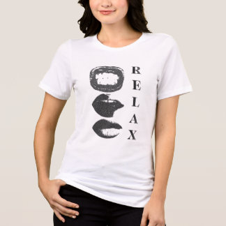 En Tri-matière Relaxed Women Trio T-Shirt – Calm & Chill Vibes Te