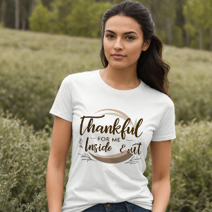 En Tri-matière Remerciements T-shirt motivationnel intérieur et e