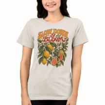 Retro Ralentir T-Shirt Fleurir Botanica Vintage 70