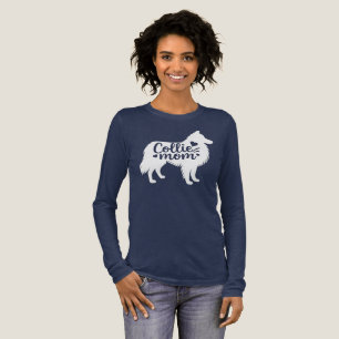 En Tri-matière Rough Collie Maman T-Shirt long manches