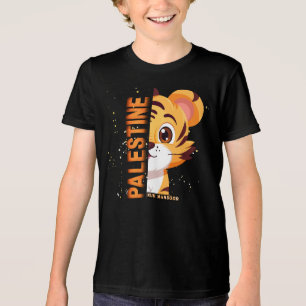 En Tri-matière SANS PEUR T-Shirt personnalisé pour enfants Pale