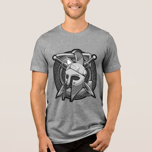 En Tri-matière SIGMA Helmet & Shield 3b Men's Basic T-Shirt (Recto)