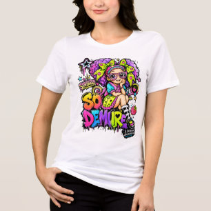 En Tri-matière StarBerry™ So Demure T-Shirt Graffiti Arc-en-Ciel