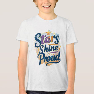 En Tri-matière Stars Shine Fier T-Shirt - Gras et patriotique
