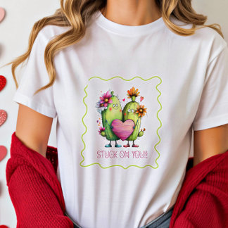 En Tri-matière Stuck On You Cactus T-Shirt Print