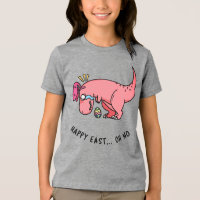 T-Rex Pâques Struggle Enfant T-Shirt