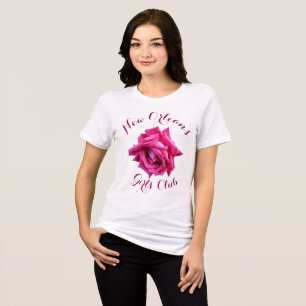 En Tri-matière T-shirt à fleurs rose rose chaud personnalisable