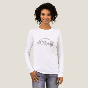 En Tri-matière T-Shirt à manches longues blanc Crunch Roll Repeat