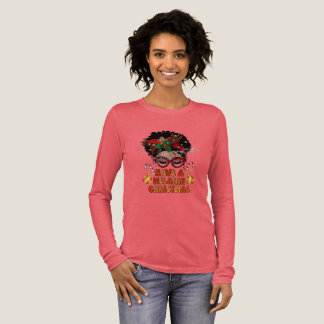 En Tri-matière T-shirt à manches longues Christmas Melanin Day —