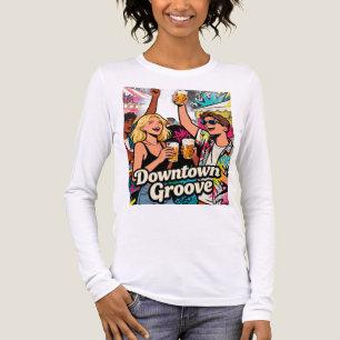En Tri-matière T-Shirt à manches longues Downtown Groove Retro Pa