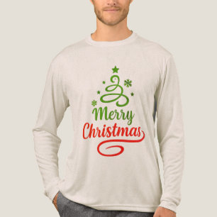 En Tri-matière T-shirt à manches longues Freefit Joyeux Noël 🎅