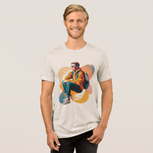 En Tri-matière T-shirt à trois mélanges