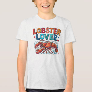 En Tri-matière T-Shirt Amoureux de Homard – Graphique Amusant pou